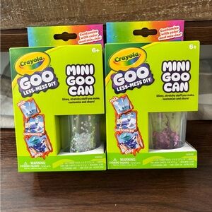 Crayola Goo Less-Mess DIY - 1 Silver & 1 Pink
